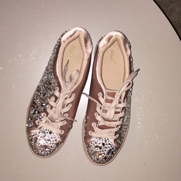 ALDO Zellina rhinestone embellished sneakers - Picture 5 of 7